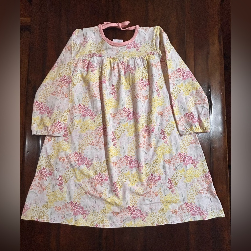 Stitchy Fish Floral Print Girls Dress Size 10